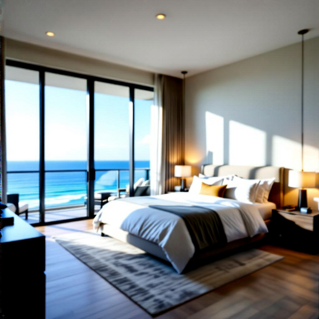 Suíte master com sacada privativa